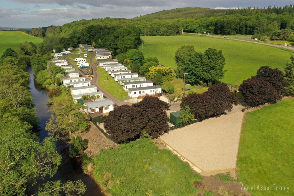 Aerial View of Riverside Caravan Park