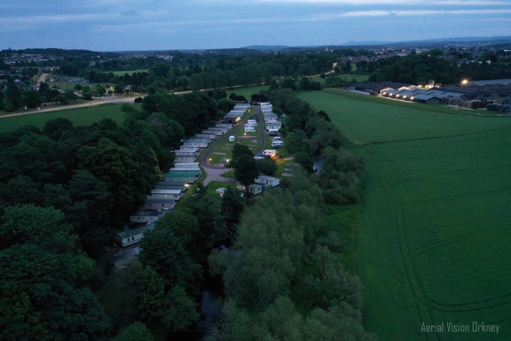 Aerial View of Riverside Caravan Park
